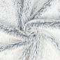 Preview: Kullaloo Plüschstoff Shaggy75x100cm grau silber Diip Dye